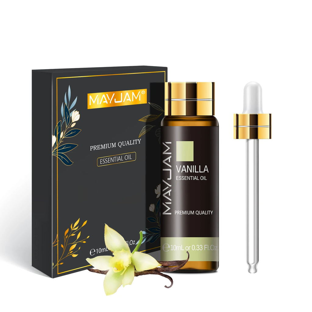 MAYJAM Vanilla Lavender Jasmine Eucalyptus Sweet Orange Patchouli Lemongrass Cinnamon Rosemary Rose Citronella Essential Oil