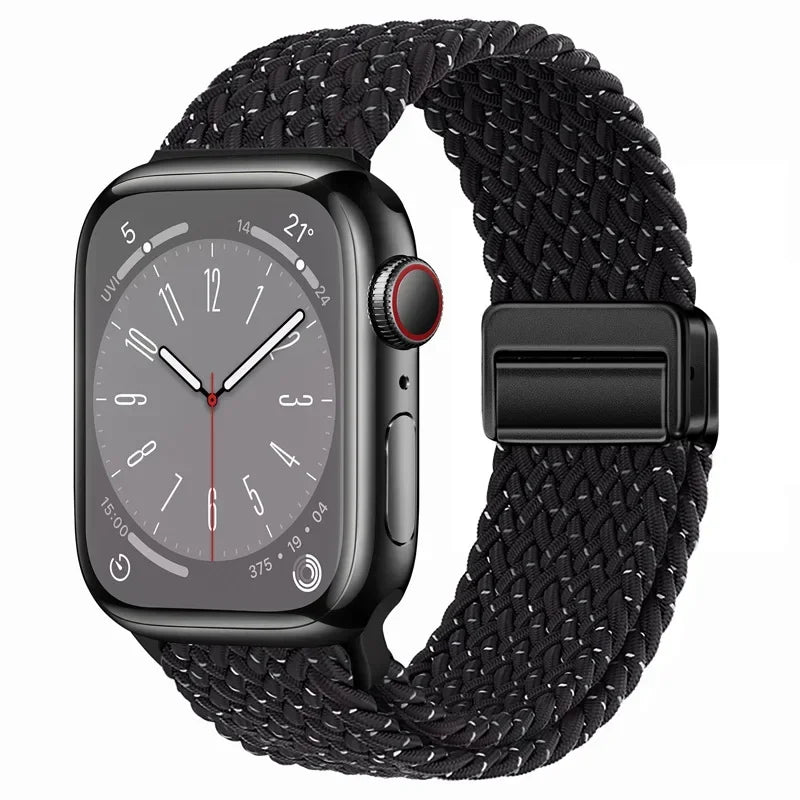Nylon strap For Apple watch 11 10 42mm 46mm 9 8 7 45mm 41mm Ultra 3/2/1 49mm Magnetic wristband For iWatch 6 5 4 3 SE 44mm 40mm