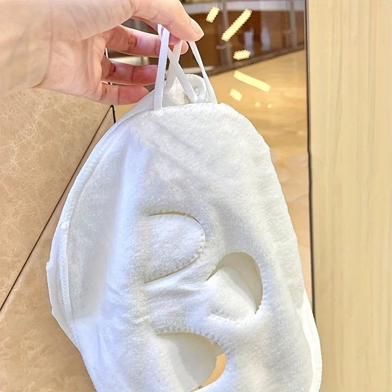 Hot Compress Face Towel Mask, Reusable Facial Steam Towel, Hot Compress Skin Care, Moisturizing Face