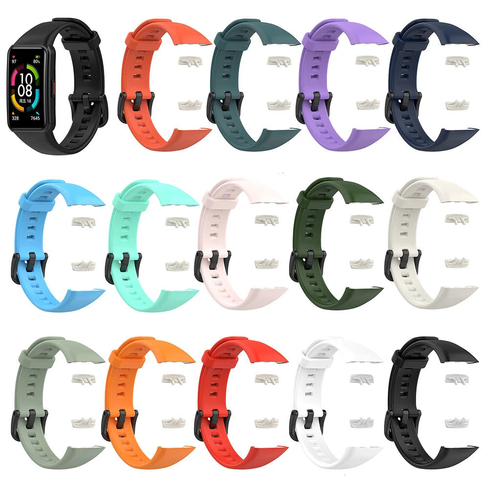 Silicone Strap For Huawei Band 6 Smart Bracelet Wristband for Honor Band 6/Honor Band 7