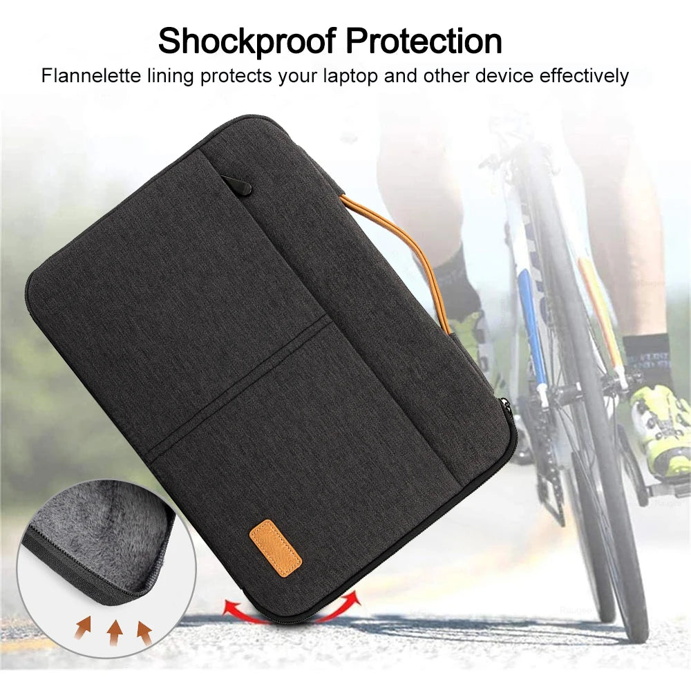 Protective Laptop Sleeve Case for 13.3 14 15.6 16 Inch New MacBook Pro M3 Max M2 M1 Slim Carrying Laptop Bag Men Women