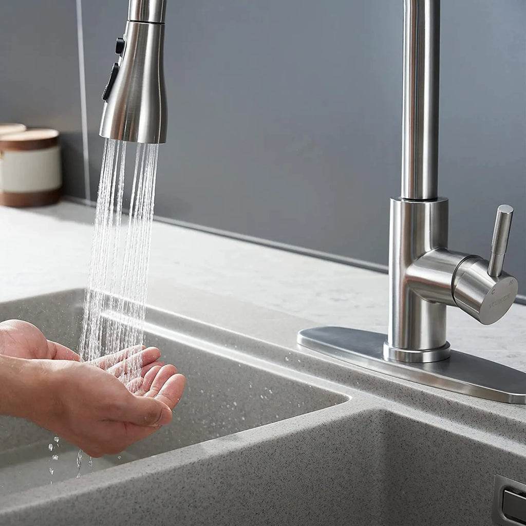 Premium Kitchen Pull Out Faucet Sprayer, 3 Modes ABS Water Saving Basin Sink Shower Head for 1/2" Connection