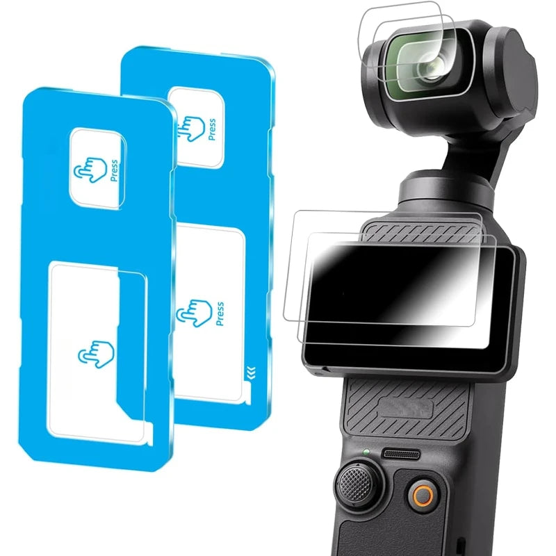 HD Lens Screen Protector for DJI Pocket 4 3 Camera Tempered Glass Easy Install Protective Films For DJI Osmo Pocket4 Accessories