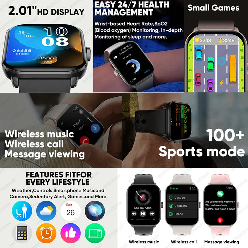 Watch 5 Global Version Smartwatches Men Women HD AMOLED Screen Heart Rate Waterproof Bluetooth Call GPS Track Sports Smart Watch