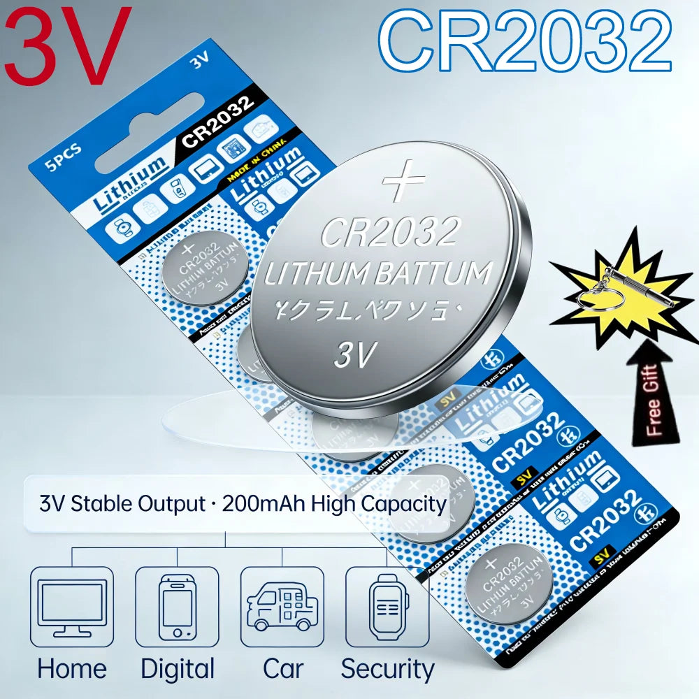2-30PCS 3V 200mAh CR2032 Lithium Battery CR 2032 DL2032 ECR2032 For Watch Toy Calculator Car Key Remote Control Button Cells