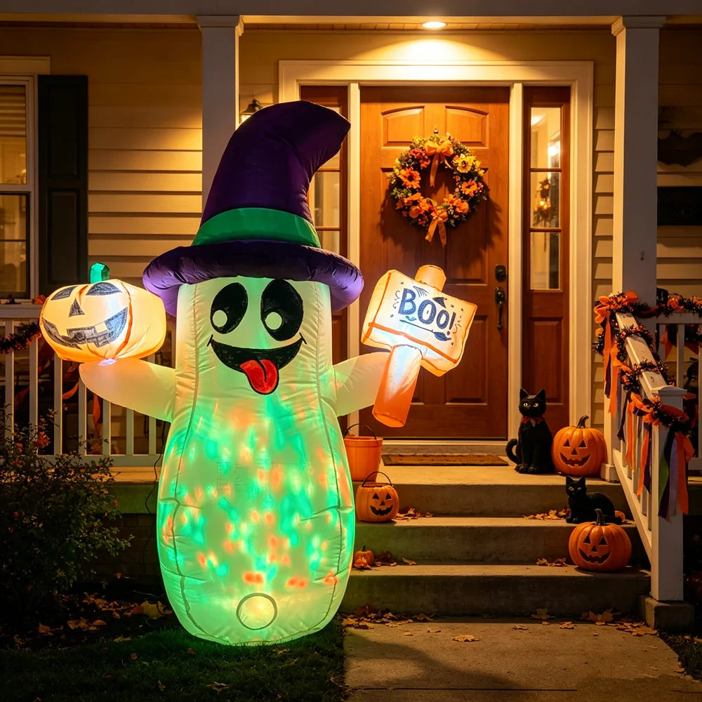 5-Foot LED Halloween Ghost Inflatable