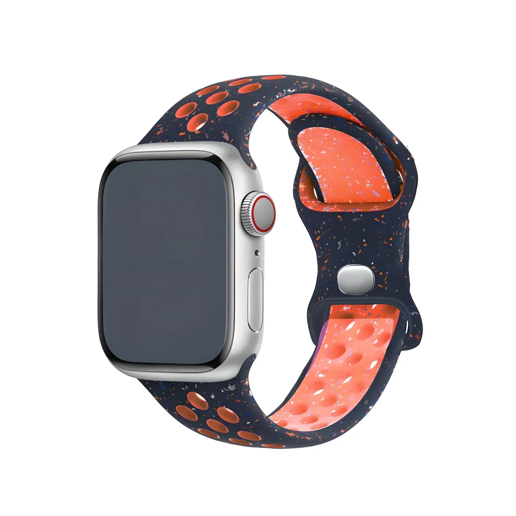 Original Silicone Strap For Apple Watch Band 49mm 44mm 45mm 40mm 42mm Breathable Correa for iWatch Series10 9 8 SE 7 6 Ultra