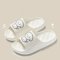 Cute Carton Slippers Bathroom Slippers Cloud Cushion Slides Summer Soft Thick Platform Home Men Indoor Non-slip Flat Flip Flops