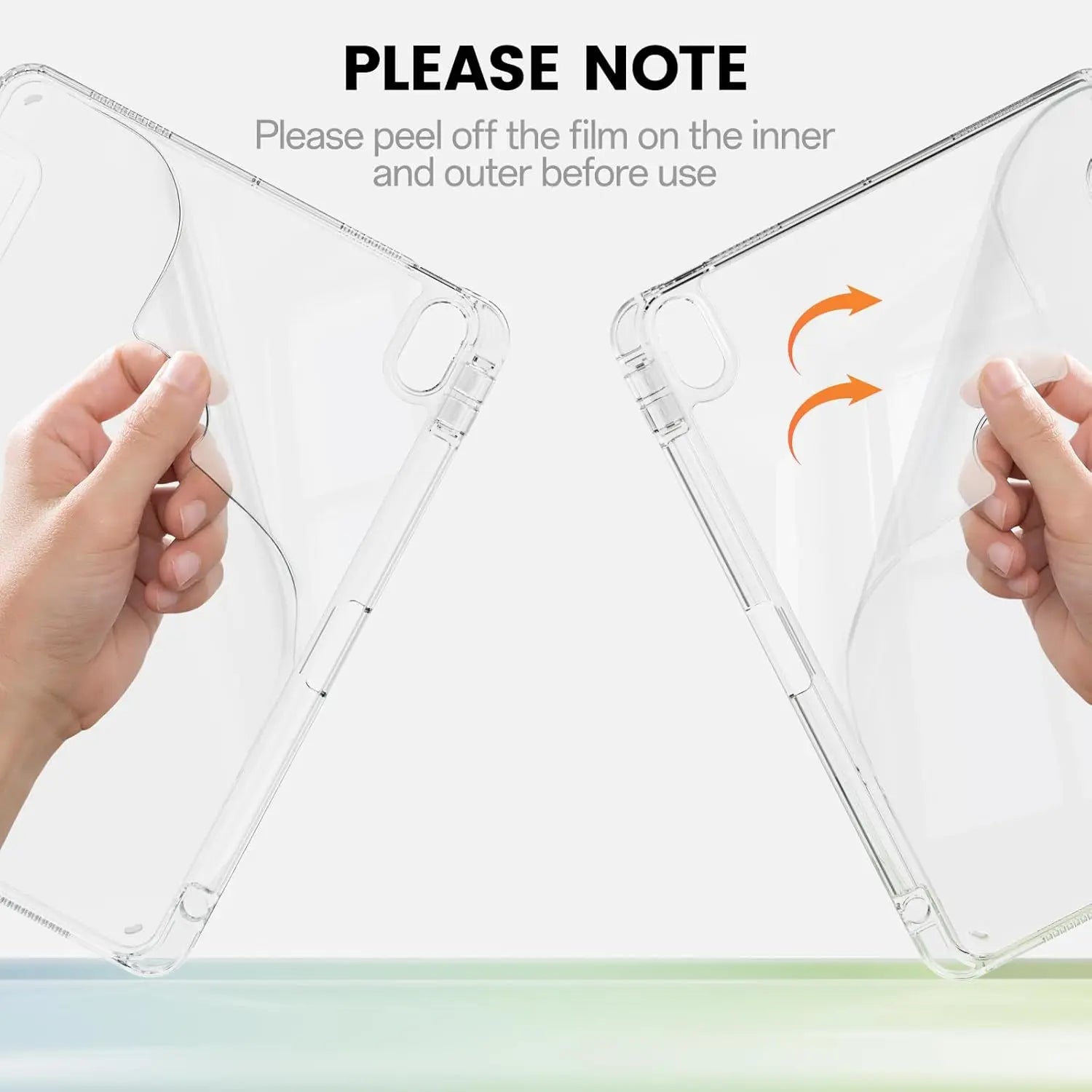 Clear Crystal Tablet Case With Pen Slot For iPad 10th 11th Gen A16 2025 2022 11'' 10.9'' PU Leather Flip Magnetic Stand Cases