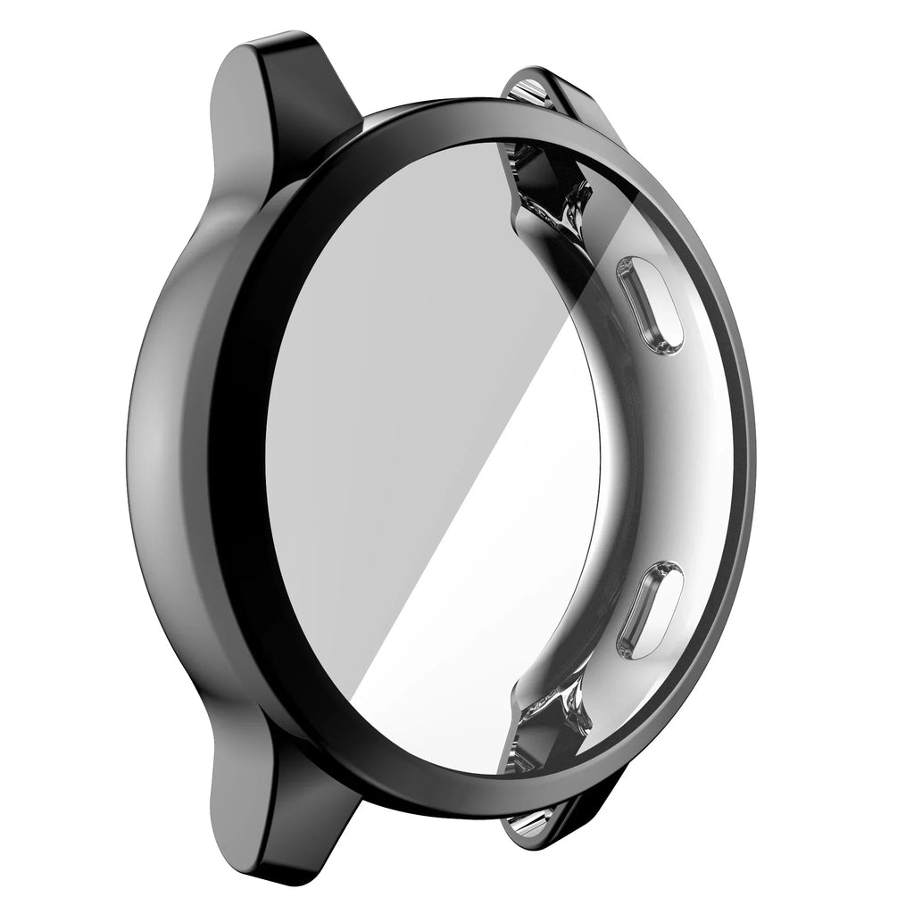Plating Protective Case for Garmin Venu 2/2S/3/3S/2 Plus Soft TPU Shell Cover Screen Protector for Garmin Vivoactive 4/4S Band