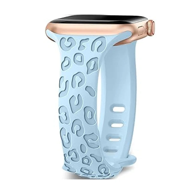 Slim Strap For Apple Watch Band 40mm 41mm 42mm 38mm 46 44mm 45mm Engraved Silicone bracelet Correa Series 11 10 8 7 6 9 5 4 3 SE