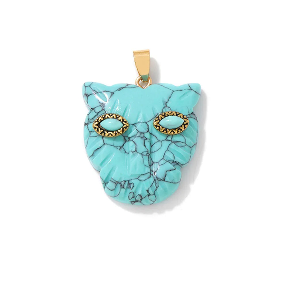 Fatima Hamsa Hand Evil Eye Pendant Lapis Lazuli Amethysts Rose Quart Natural Stone Charm For Making Necklace Bracelet Accessorie