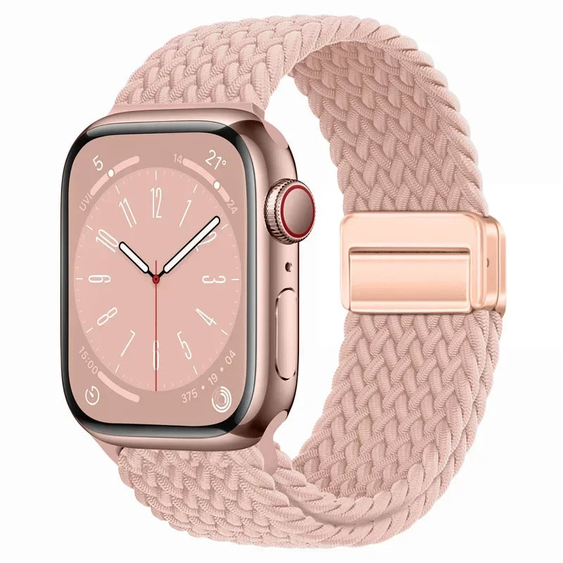 Nylon strap For Apple watch 11 10 42mm 46mm 9 8 7 45mm 41mm Ultra 3/2/1 49mm Magnetic wristband For iWatch 6 5 4 3 SE 44mm 40mm