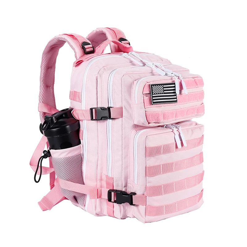 LHl 35L Tactical Backpack Small Athlete Gym Bag for Men/Women Qutdoor Travel Hiking Molle Rucksack with Bottle Holder