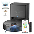 Refurbished UNINELL By erabros UR3 Robot Vacuum and Mop Combo, 7000Pa Suction Robotic Vacuum , Self-Emptying 90 Days Capacity, LiDAR Navigation Home Mapping, 180 Mins, App/Alexa, for Pet Hair Carpets Hard Floors