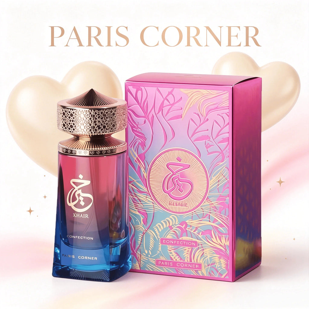 Khair Confection Paris Corner Eau De Parfum 3.4 Oz - Sweet Candy Scent for Men & Women with Elegant Packaging Ideal Holiday Gift Deodorant