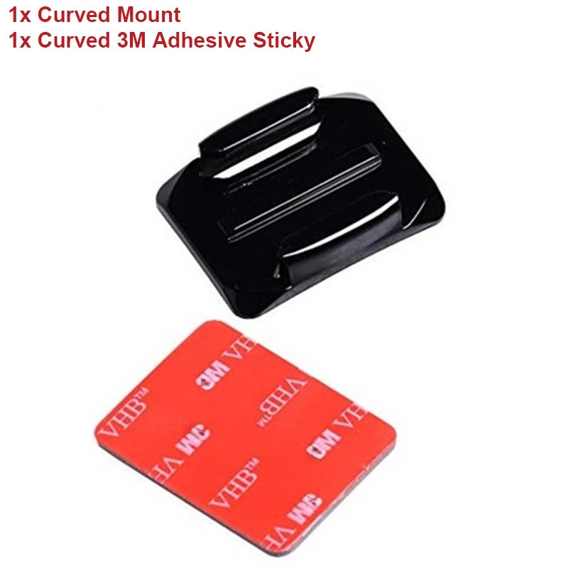 For GoPro Hero 12 11 Helmet Adhesive Sticky Mounts Flat Curved 3M Mount For GoPro 11 10 9 8 7 6 5 Insta360 X3 DJI Action Camera