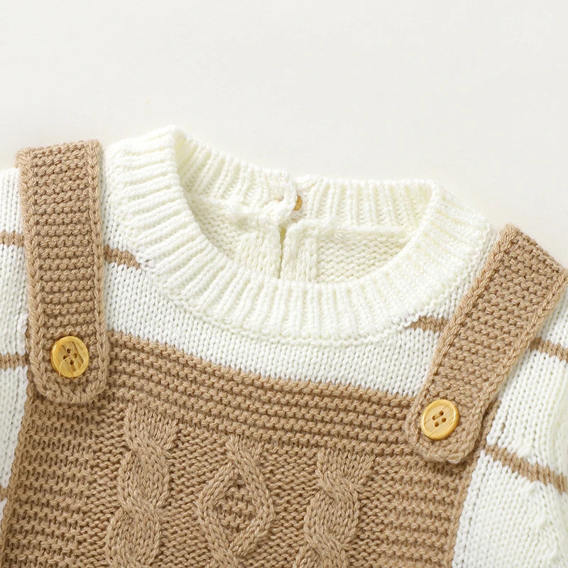 Winter Baby Rompers Autumn Casual Long Sleeve Knitted Newborn Boys Girls Jumpsuits Playsuits One Piece Infantil Overalls Clothes