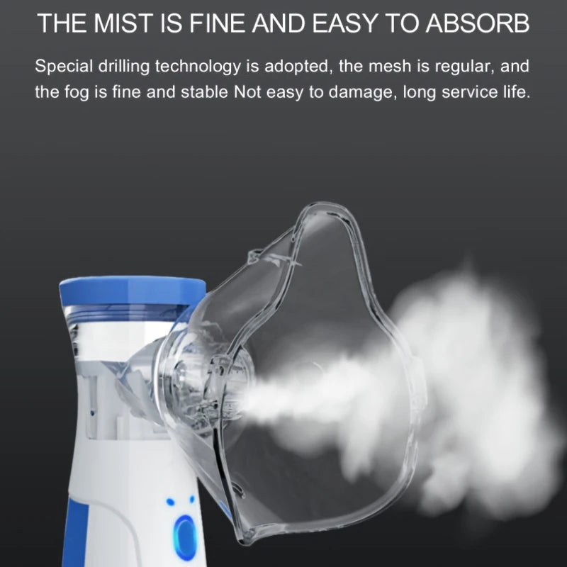 Handheld Portable Autoclean Inhale Nebulizer Mesh Atomizer Silent Inhaler Nebuliser Inhalator for Kids Nebulizador Portatil