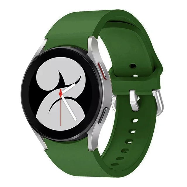 No Gap Silicone Strap For Samsung Galaxy Watch 6/4 Classic 47mm/43mm 5 Pro 45mm Bracelet Band For Galaxy Watch 7/6/5/4 40mm 42mm