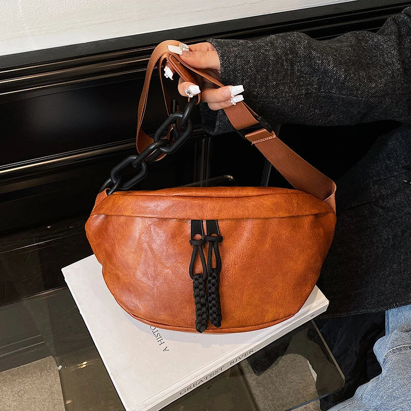 Designer Crossbody Chest Bags Top grade soft Leather Women Waist Bag Fashion  Fanny Pack Phone Packs Luxury ladies Shoulder Bags