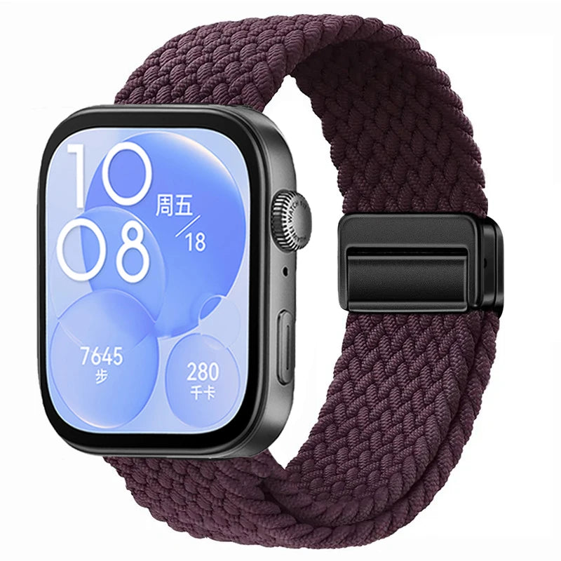 Magnetic Buckle Strap for Huawei Watch Fit 3/4/4 Pro Nylon Loop Bracelet Correa for Huawei Watch Fit 5/Fit 5 Pro Smart Wristband