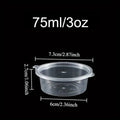 50/100PCS Disposable Sauce Cups with Lids Household Kitchen Leak-Proof Small Sauce Cups Portable Salad Dressings Seasoning Box