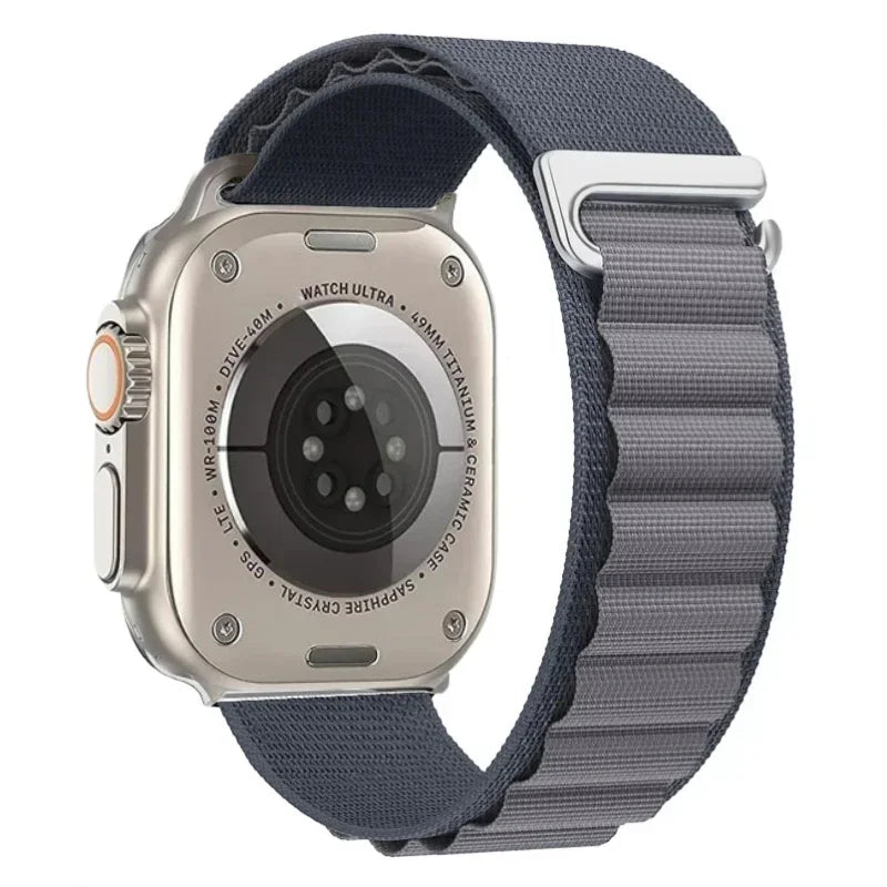 Alpine Loop Belt For Apple Watch Ultra 49mm 11 10 9 8 7 10 46mm 42mm 45mm 41mm Nylon Band iWatch Series 6 5 4 SE 44mm40mm Correa