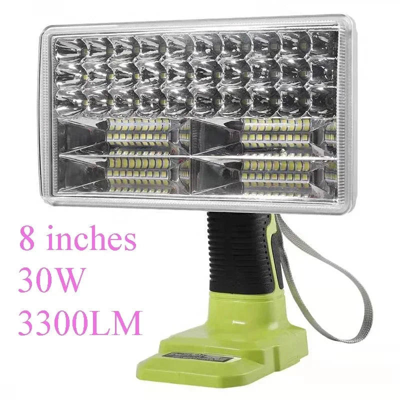 LED Working Lights For Ryobi 14.4V 18V Lithium Nickel One+ Battery P108 P104 Alarm Flashlight Electric Torch Spotlight Car Lamp
