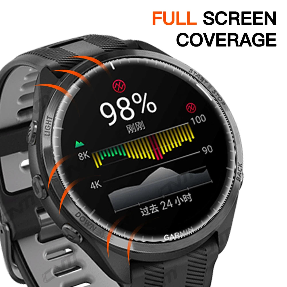 12D Hydrogel Film for Garmin Forerunner 965 265 265S Full Screen Protector Soft Film for  Garmin 955 255 255S (Not glass)