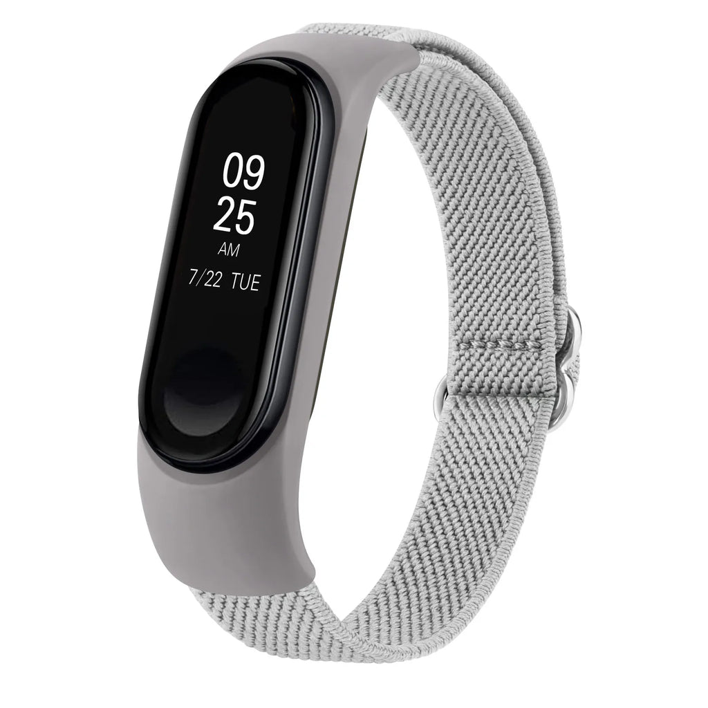 Elastic Nylon Strap For Xiaomi Mi Band 6 5 4 3 Band Adjustable Wristband Watchband For Xiaomi Mi Band 7 4 5 6 Strap Replacement