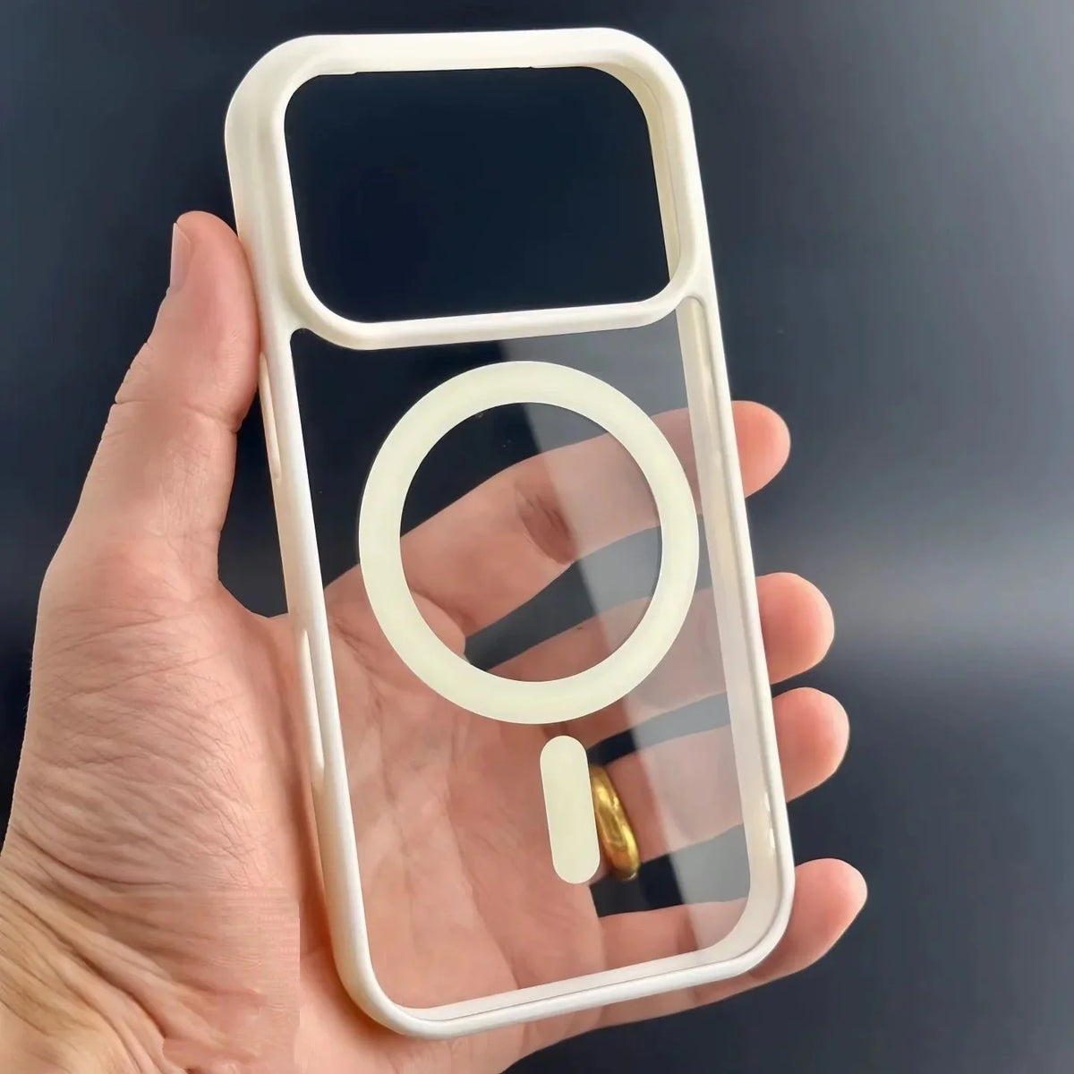 Fashion for Magsafe Wireless Charge Phone Case for IPhone 18 17 Air 16 15 14 Plus 13 12 Pro Max Transparent Acrylic Back Cover