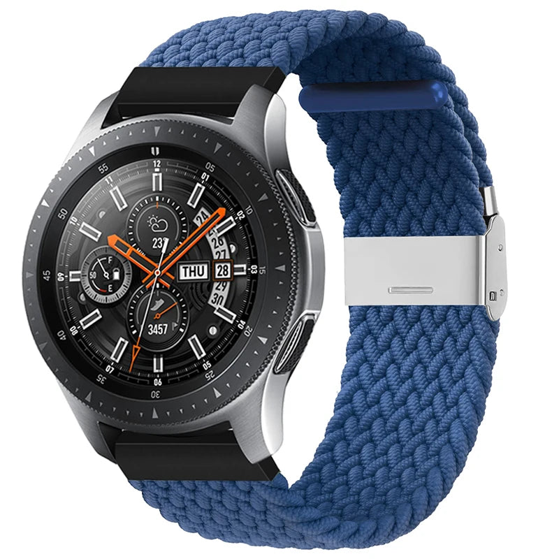 20mm 22mm Nylon strap for Samsung Galaxy Watch 3 42mm 46mm Gear S3 Active 2 Watch Adjustable Bracelet For Amazfit Huawei Correas