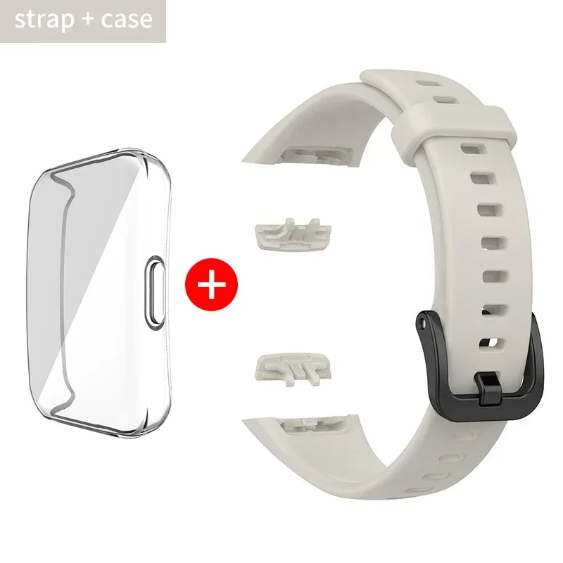 Silicone Strap For Huawei Band 6 /6 Pro Strap Smart Watch Adjustable Wristband Replacement Correa Bracelet Honor Band 6 Strap