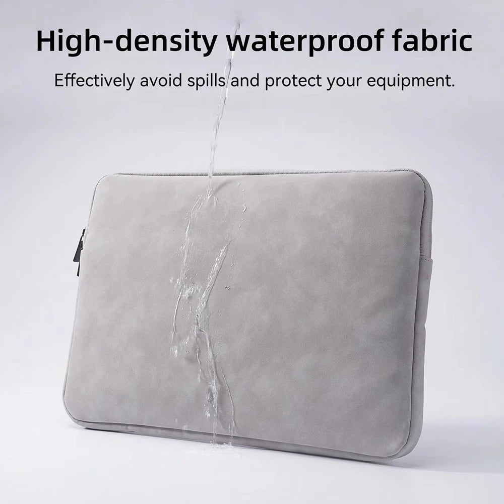 PU sheepskin leather fabric Waterproof Leather 9.7-15.6 inch Tablet PC Carrying Case Protective  Notebook Shockproof Cover