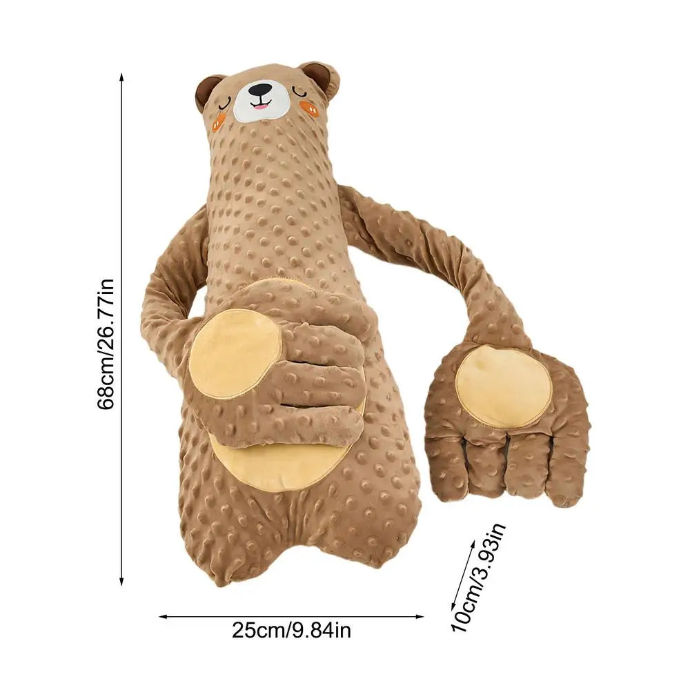 Patting Soother Pillow For Kids Soft Hugging Electric with Remote Control Kids Soothing Palm Plush Toy for Bed Sofa Crib Cradle