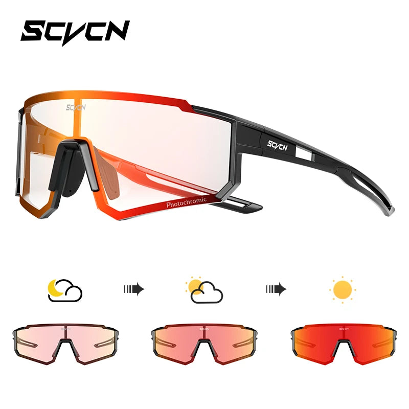 SCVCN Fashion Street Sunglasses for Men Sport Y2K Cycling Glasses MTB Bike Bicycle Camping Golf UV400 Glasses Women Baseball