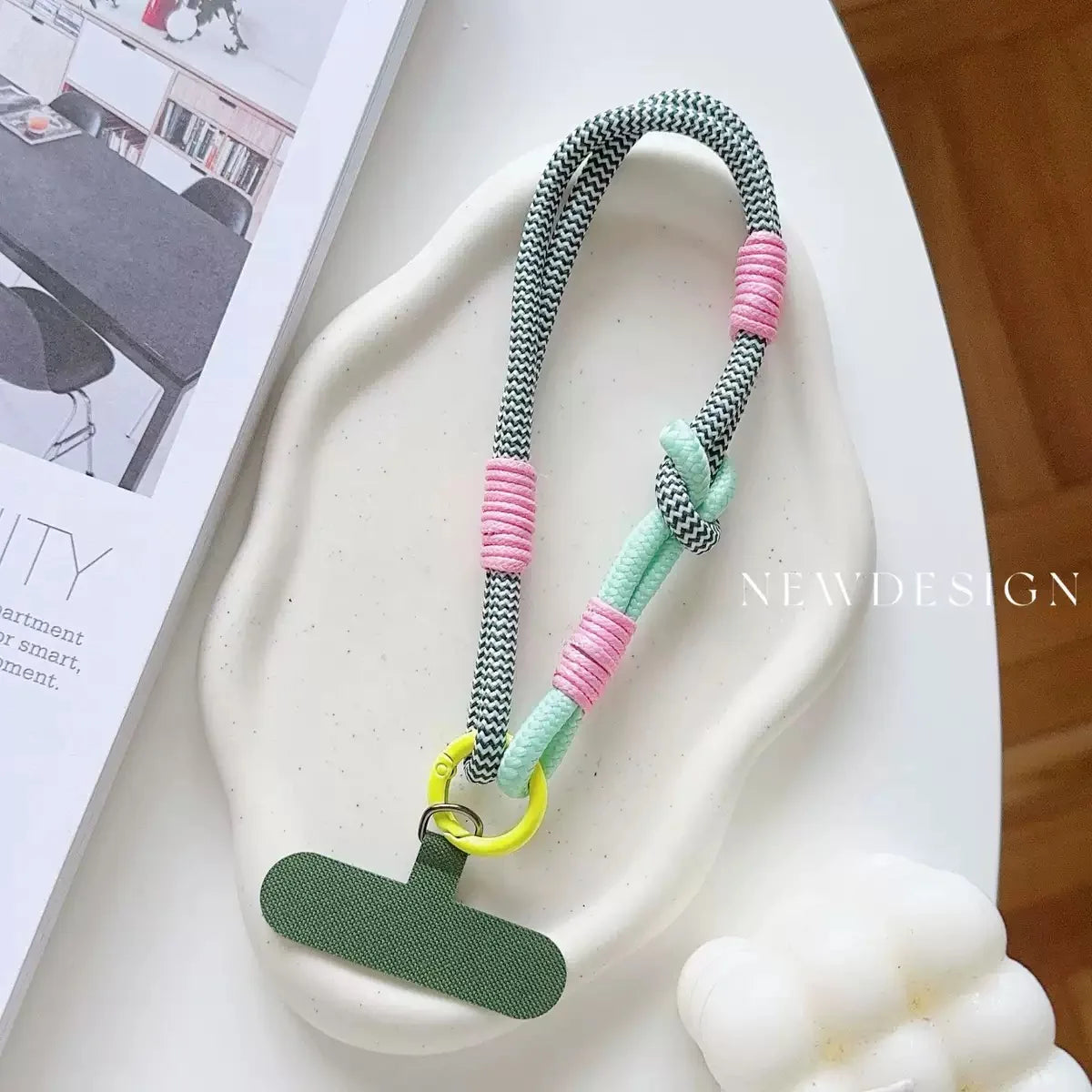 1Pc Short Wrist Strap Phone Case Connection Piece Phone Case Universal Jewelry Accessories Anti slip and Anti fall Portable Pend
