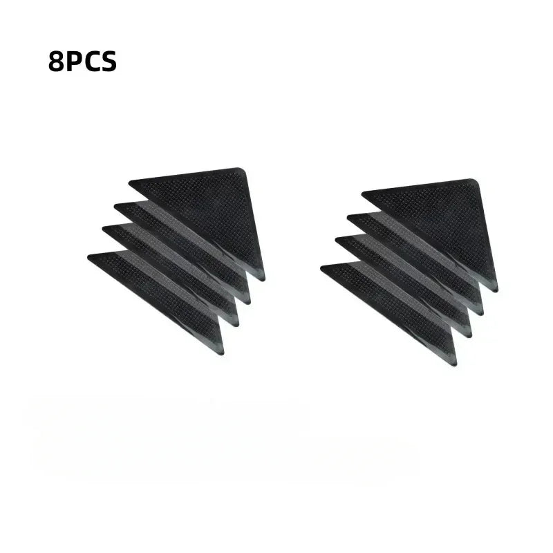 4/8pcs Triangular Carpet Anti Slip Stickers for Tile Floor Carpet Corner Pads Washable and Reusable Bathroom Rug Fixed Paste
