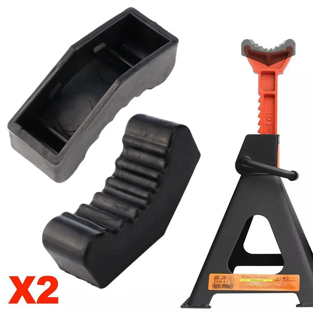 2pcs Car Slotted Lift Jack Stand Rubber Pad Floor Adapter Rail Grip Repair Pads 6ton Pinch Lifting Universal Tools Frame Safety