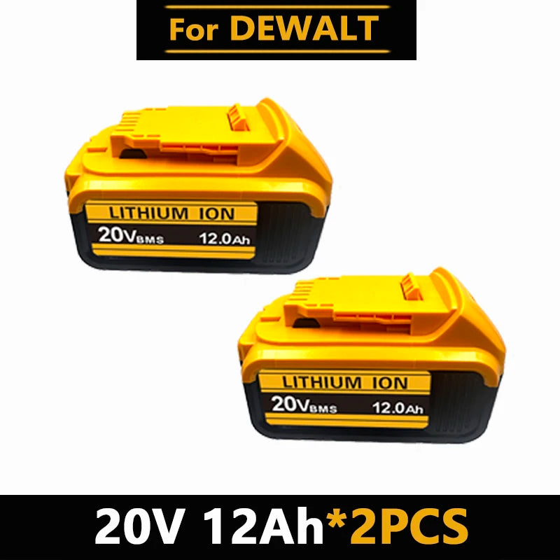 20V MAX XR Lithium Battery Pack For DeWalt Power Tools Replacement Battery Compatible DCB200 DCB205 8.0Ah Rechargeable Battery