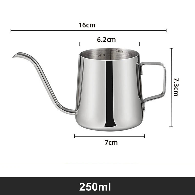 Pour Over Kettle Gooseneck Spout Coffee Tea Pot 12OZ for Coffee Maker Carafe, Camping Coffee Pot for Travel Coffee Maker Outdoor