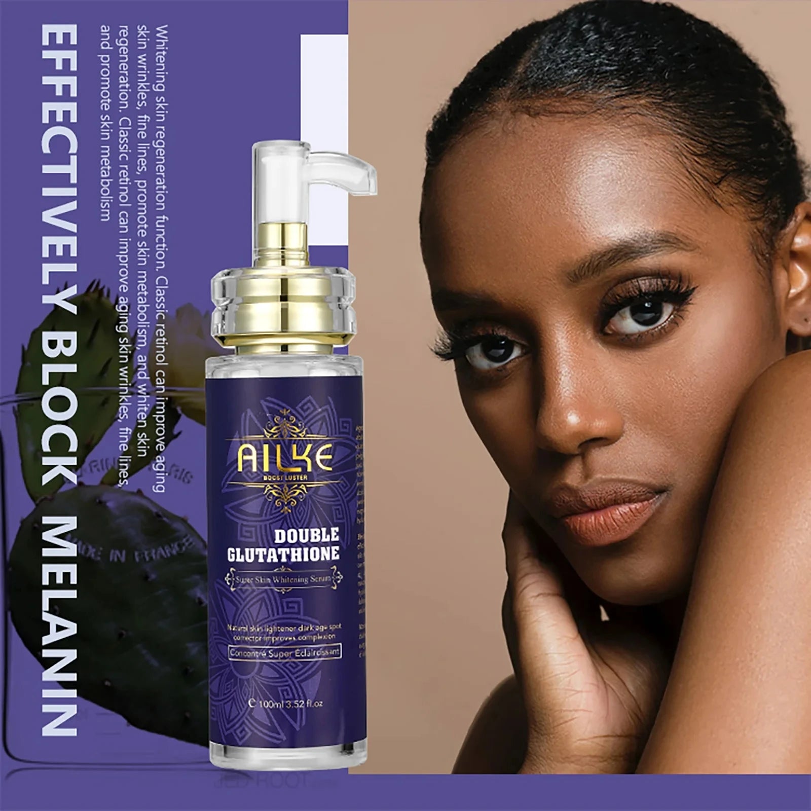 AILKE Glutathione 5-in-1 Women Skin Care Kit, With Body Lotion,  Serum, Dark Spot Removal Cream, Body Cream, Brightening Soap