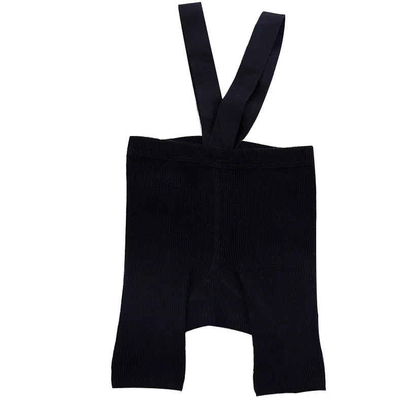 2026 Spring Summer Baby Shorty Tights New Soft Cotton Knit Kids Children Boy Girl Shorts Suspenders Tights