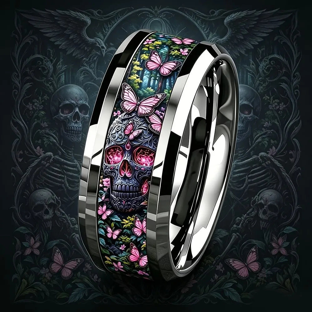 Cool Domineering Auspicious Cloud Dragon Ring Retro Punk Stainless Steel Dragon Rings for Men Rock Biker Jewelry Anillos Hombre