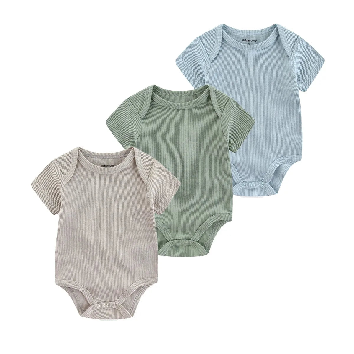 Kiddiezoom Four Seasons 0-12M 1 PCS Solid Unisex Baby Bodysuits Soft 100%Cotton Newborn Boy Girl Onesies Infant Clothing