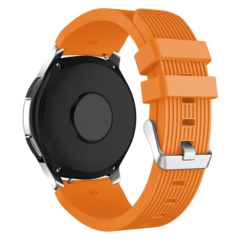 20mm 22mm Silicone Watch Strap Compatible for Samsung 46mm/Galaxy Watch3 45mm/Gear S3 Frontier, Sports Watch Band for Huawei