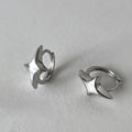 Foxanry Star Geometric Hoop Earrings For Women Couples Minimalist New Fashion Hip Hop Classic Personality Birthday Jewelry Gifts