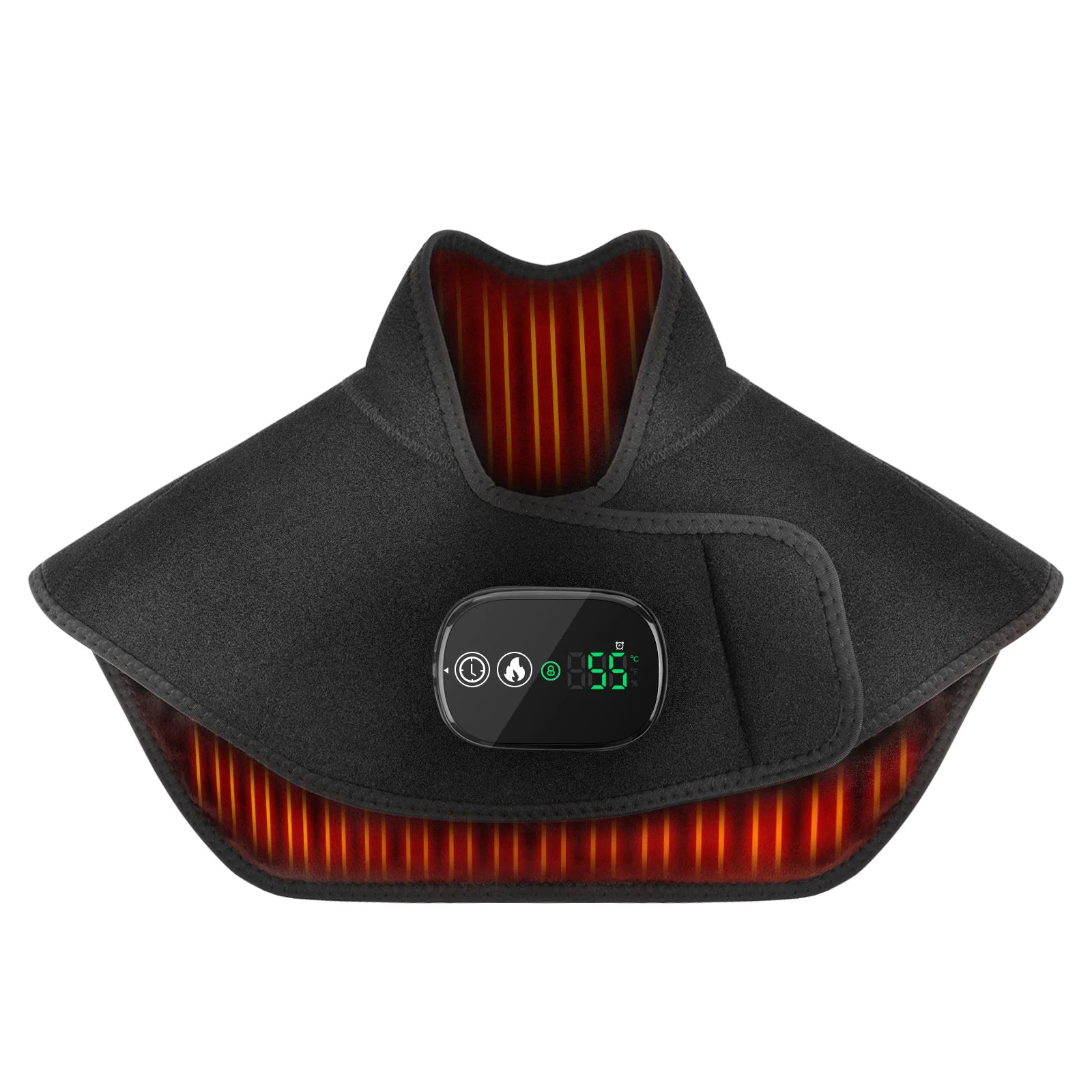 Cordless Heating Shawl Heated Pad for Neck Shoulder Joint Muscle Soreness Pain Relief LCD Display Winter 4-Level Hot Compress