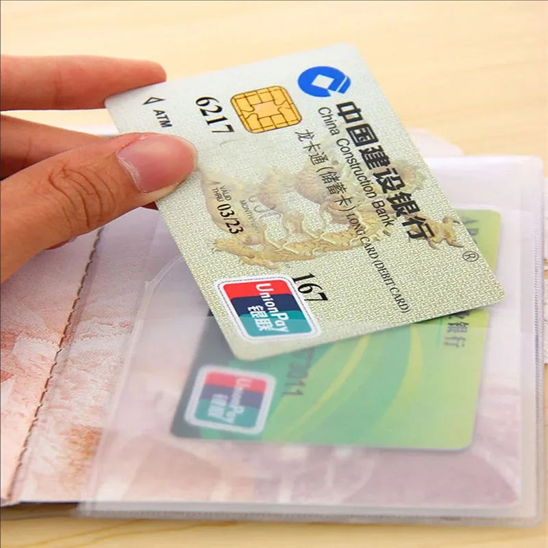New Passport Protective Cover Waterproof Cover ID Card Holder Universal Business Credit Card Protective Cover Storage Wallet